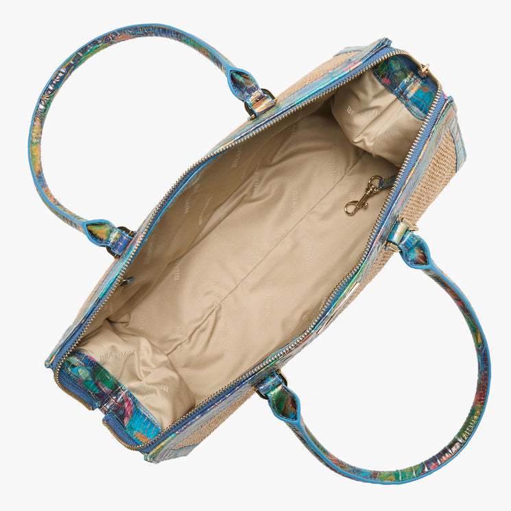 Waterlily Abloom Sophia Satchel Open Top View