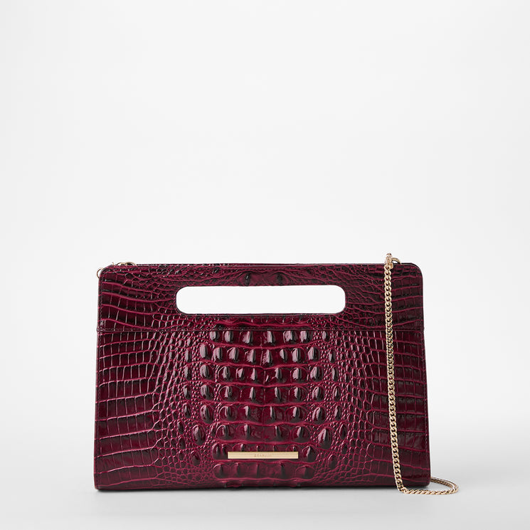 Cherry Lacquer Melbourne Ravina Front View with Chain Strap 