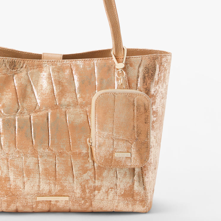 Gold Faroe Katelynn Pouch Front View On Mona