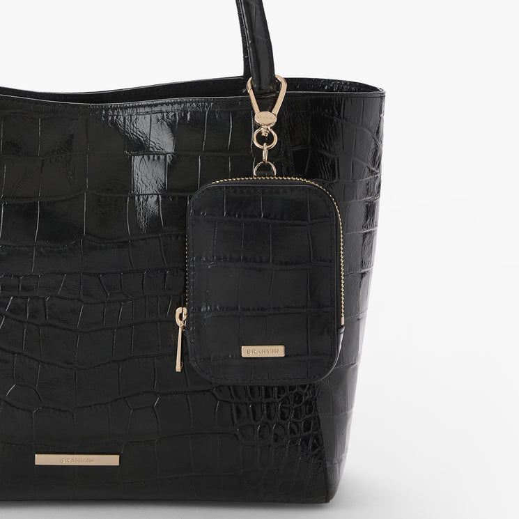 Black Alba Katelynn Pouch Front View On Mona
