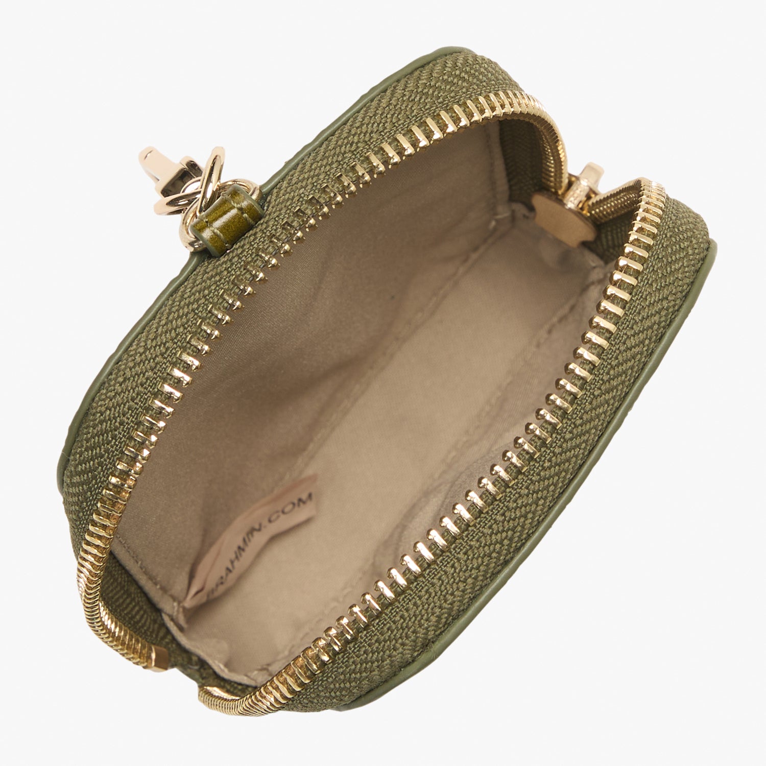 Katelynn Leather Wallet Pouch | Olive Alba | BRAHMIN