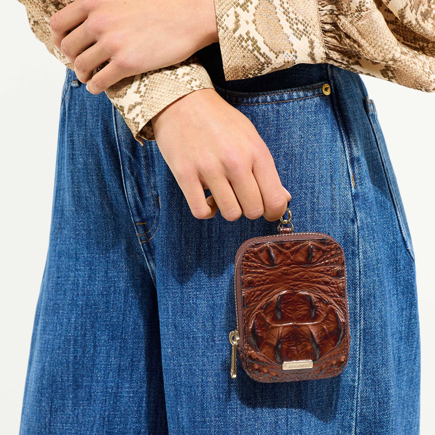 Katelynn Leather Wallet Pouch | Samba Melbourne | BRAHMIN