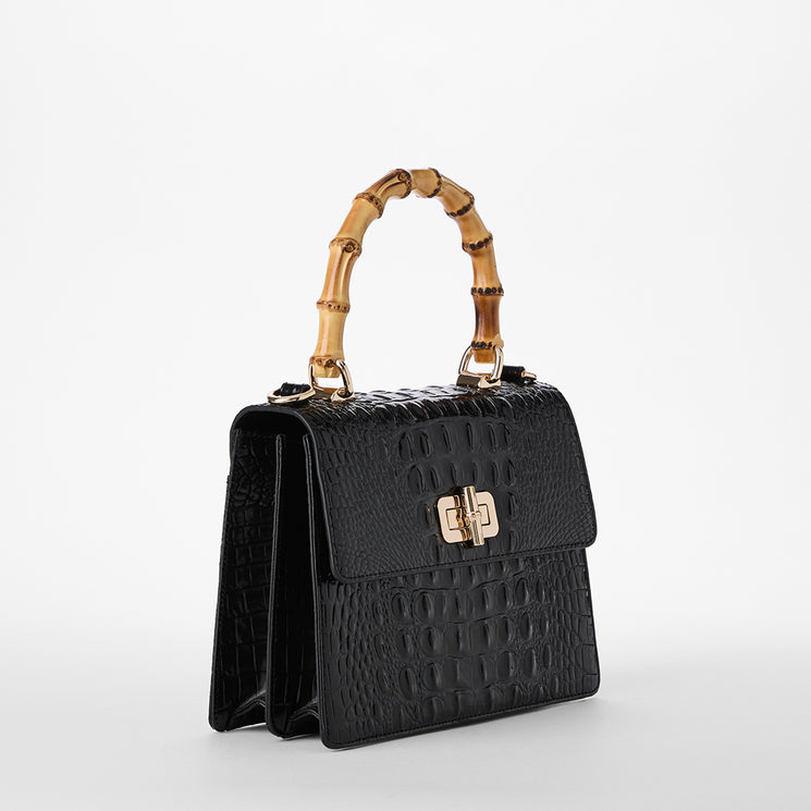 Black Melbourne Mod Small Hallie Side View 