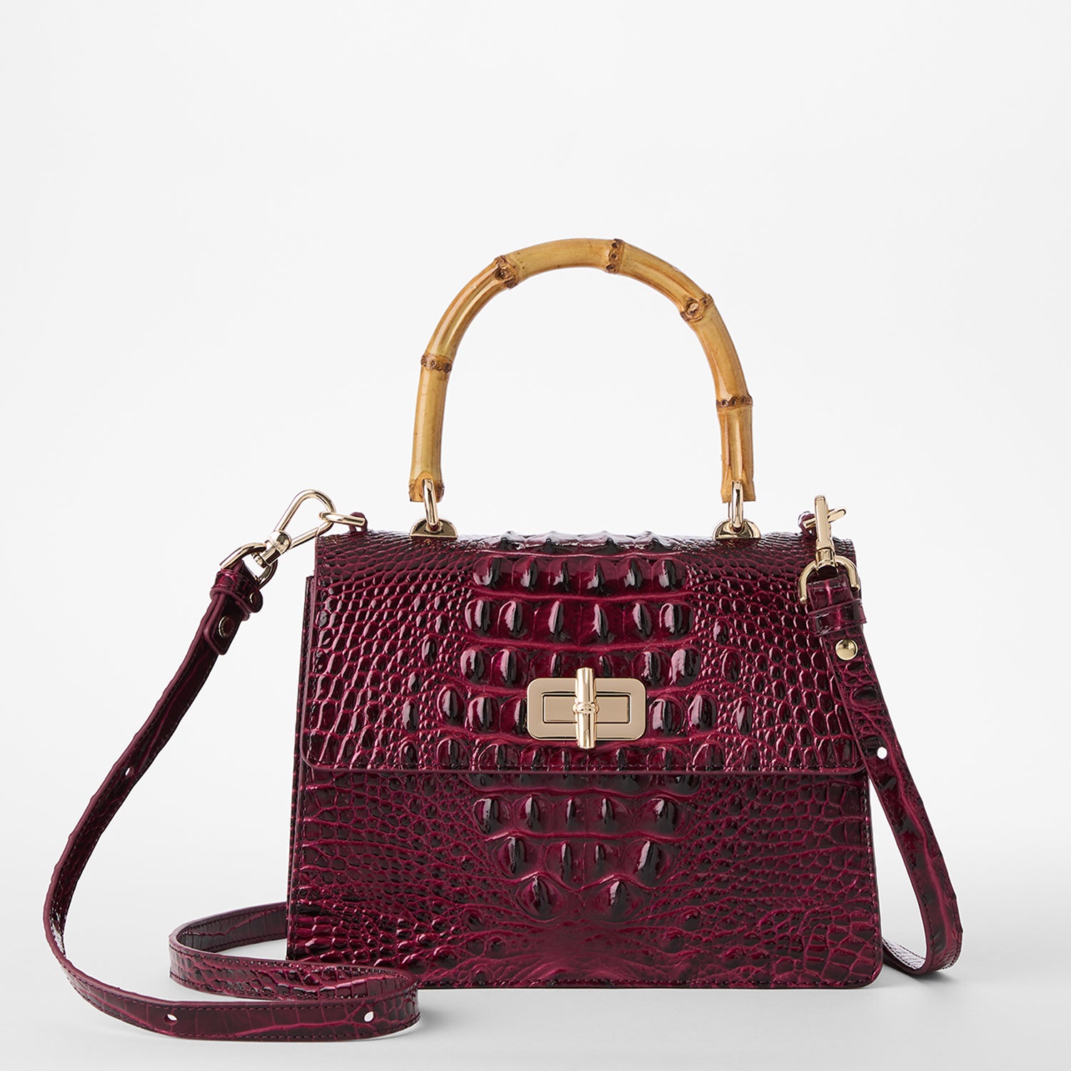 Mod Small Hallie | Cherry Lacquer Melbourne | BRAHMIN