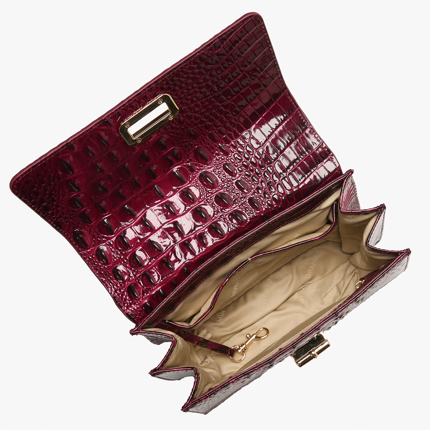 Mod Small Hallie | Cherry Lacquer Melbourne | BRAHMIN