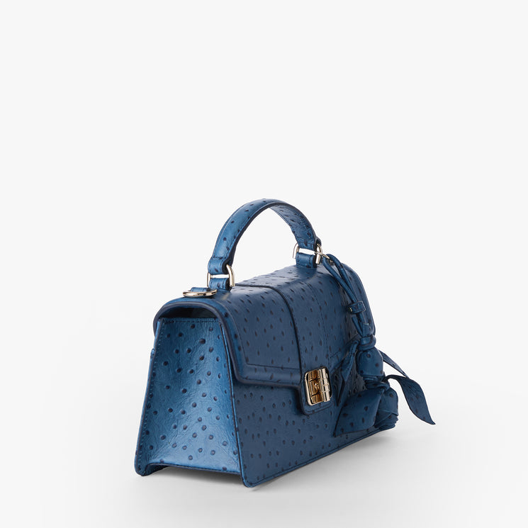 Blue Lady Ostrich Genie Side View 