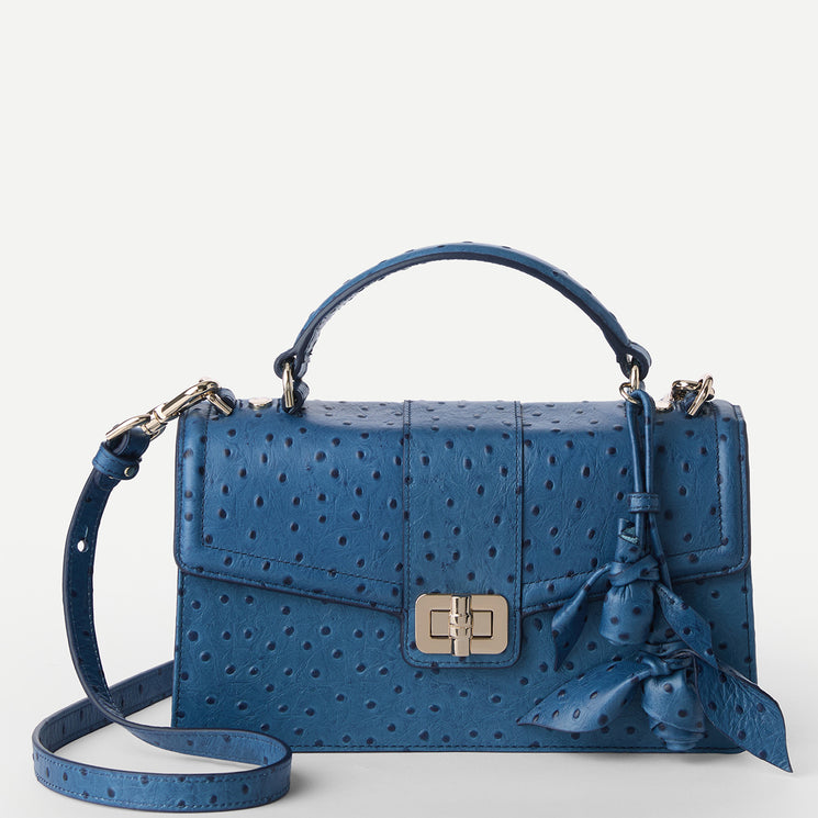 Blue Lady Ostrich Genie Front View with Attachments 