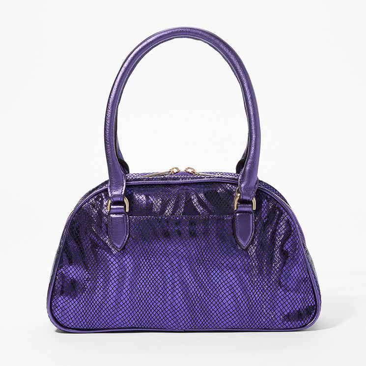 Purple Curio Angie Satchel Back View