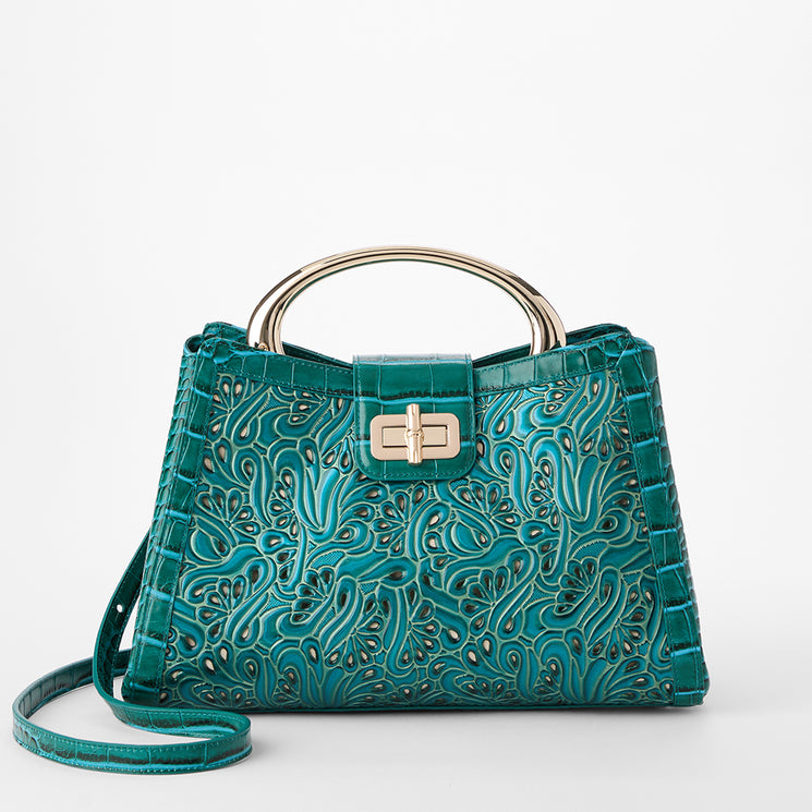 Jungle Jewel Cruise Soleil Satchel Front View With Strap