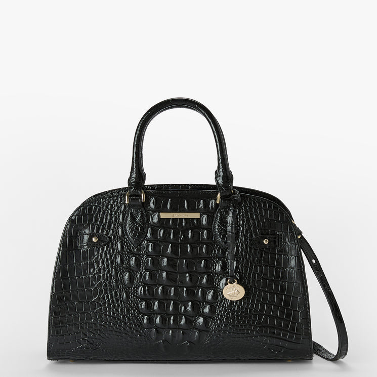 Black Melbourne Angelina Front View with Strap 