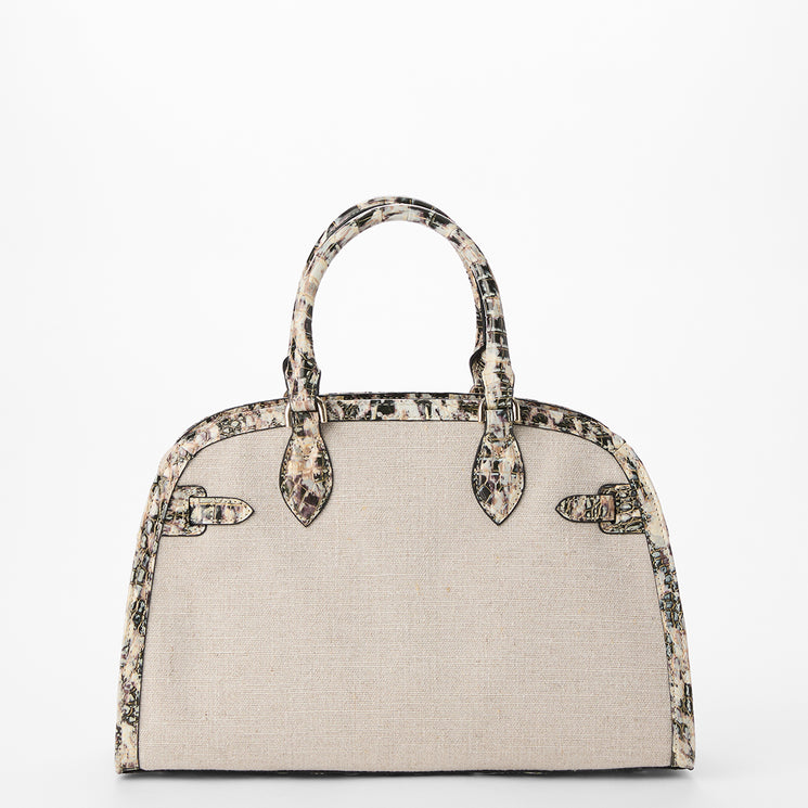 Linen Flashback Angelina Satchel Back View