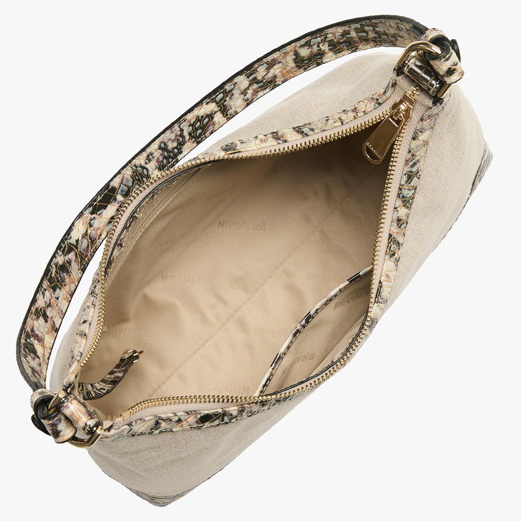 Linen Flashback Olivia Shoulder Bag Open Top View