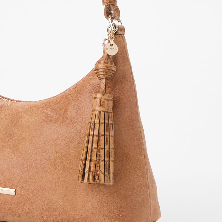 Tan Adrift Olivia Tassel Close Up View 