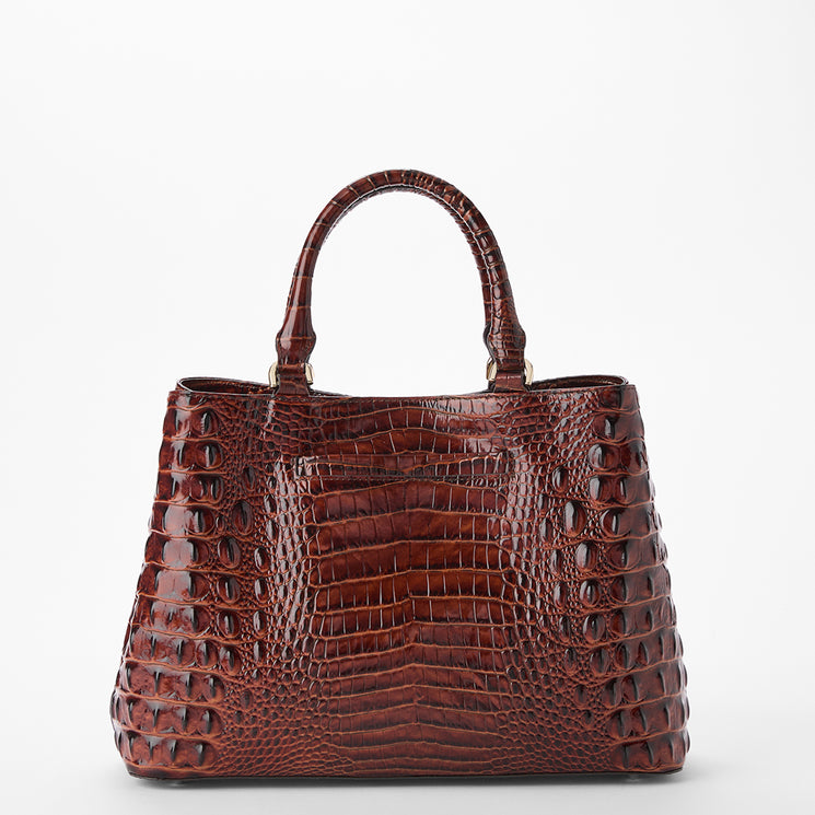 Pecan Melbourne	Small Denise Satchel Back View