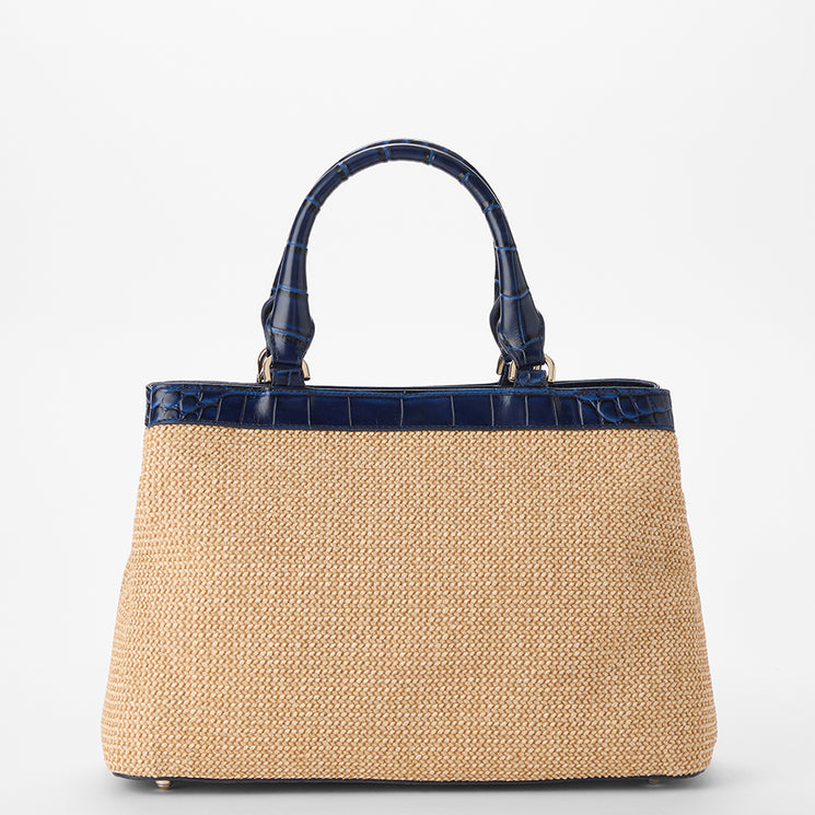 Navy Windswept Small Denise Satchel Back View