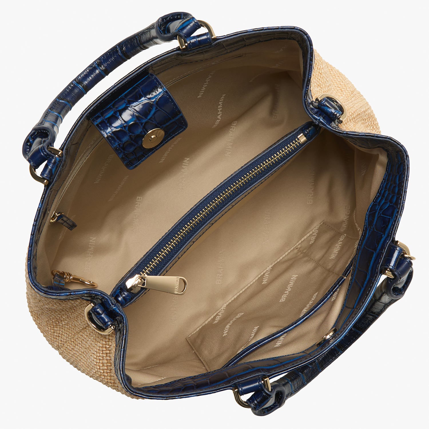 Small Denise | Navy Windswept | BRAHMIN