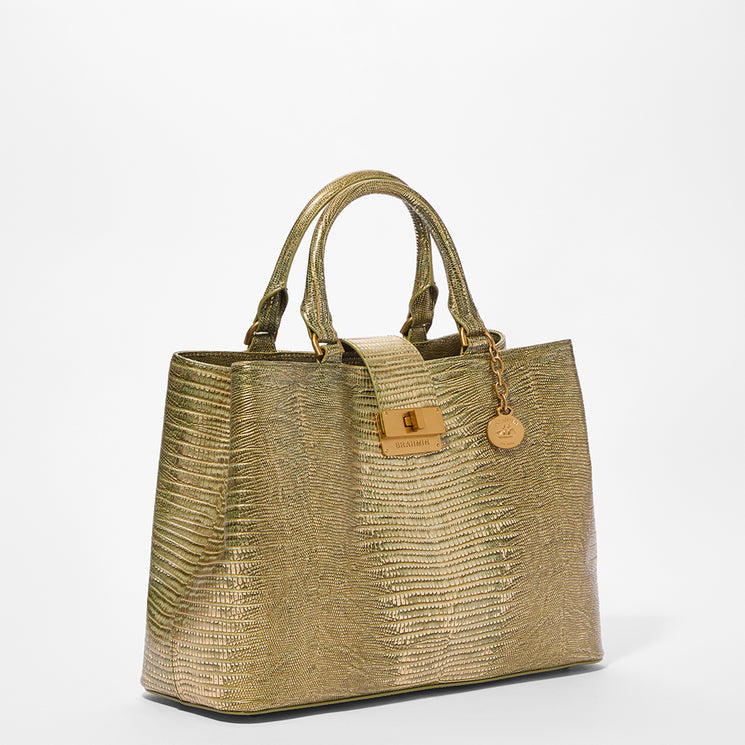 Olive Bachata Small Denise Satchel Side View