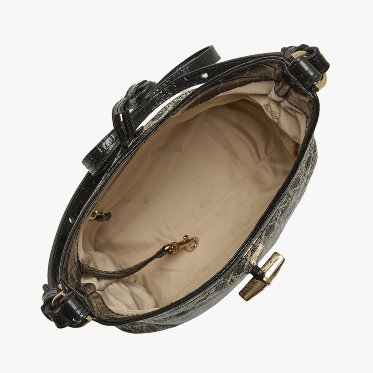 Black Medina	Small Gwynne Crossbody Open Top View