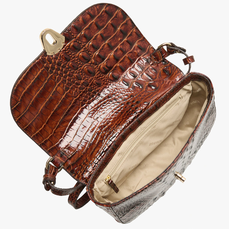 Pecan Melbourne	Portia Crossbody Open View 