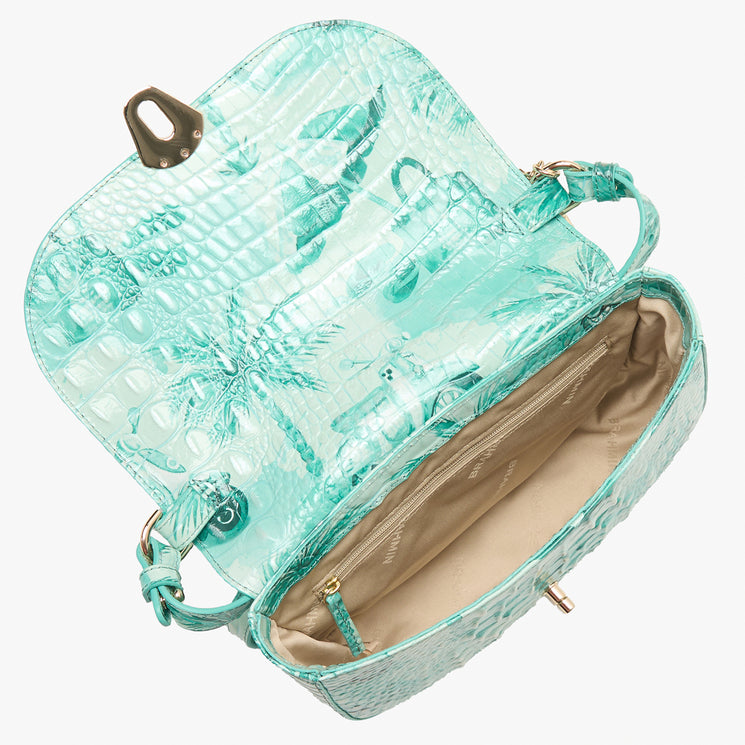 Blue Nantucket Portia Crossbody Open Top View