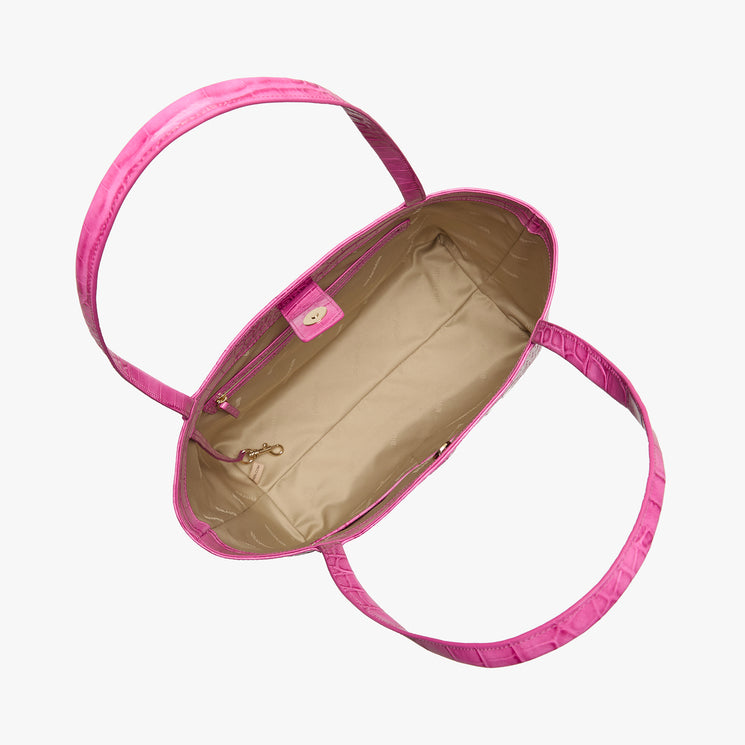 Pink Alba Mona Tote Open Top View