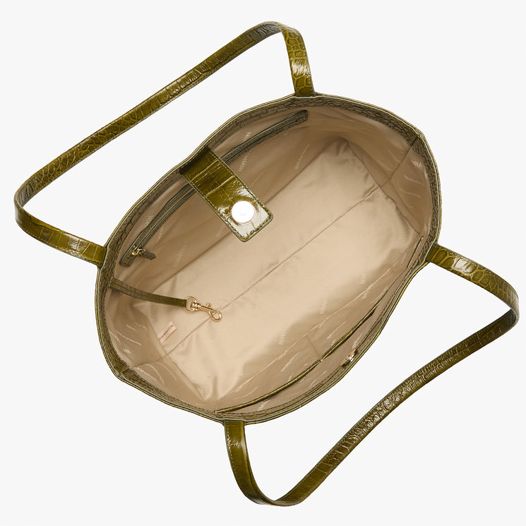 Olive Alba Mona Tote Open Top View