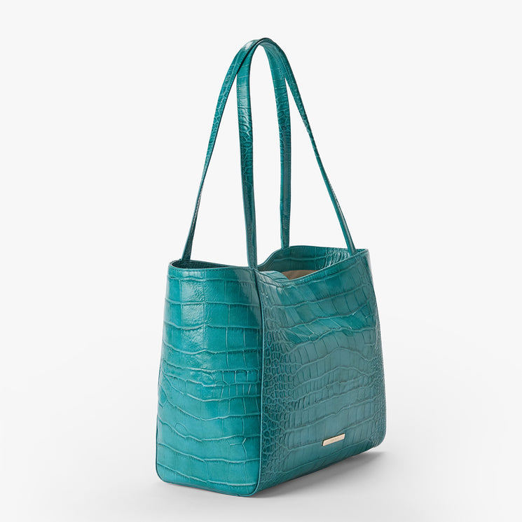 Turquoise Stone Alba Mona Tote Side View