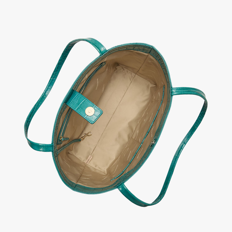 Turquoise Stone Alba Mona Tote Open Top View