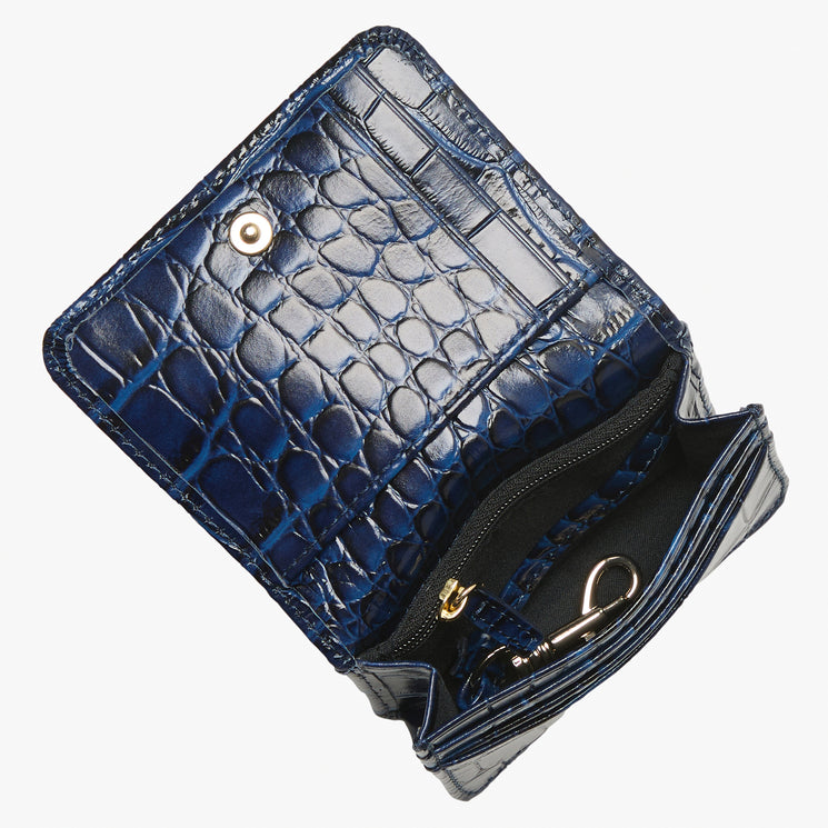 Navy Windswept Clementine Wallet Open Top View