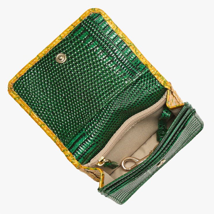Yellow Marche Clementine Wallet Open Top View