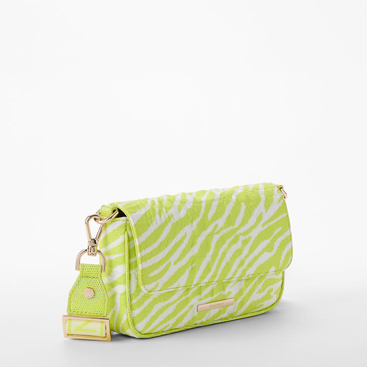 Lime Brahmin Luxe Leisure	Ayla Crossbody Side View