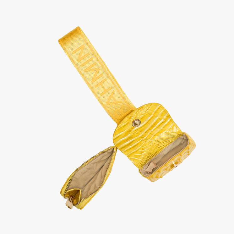 Vivid Yellow Melbourne Etta Wristlet Open View