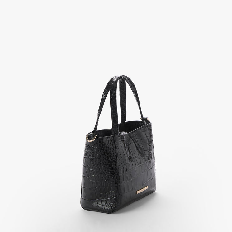 Black Alba Small Mona Tote Side View