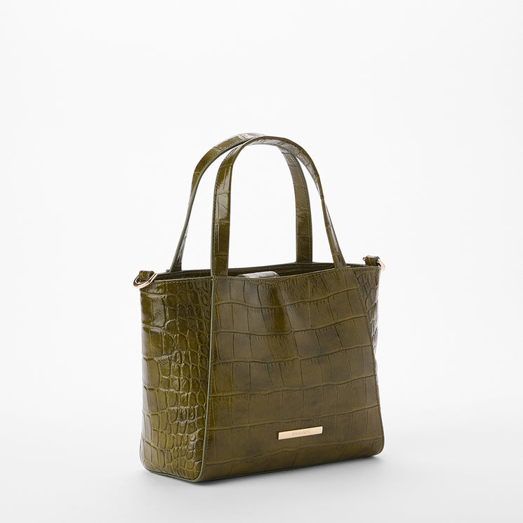 Olive Alba Small Mona Tote Side View