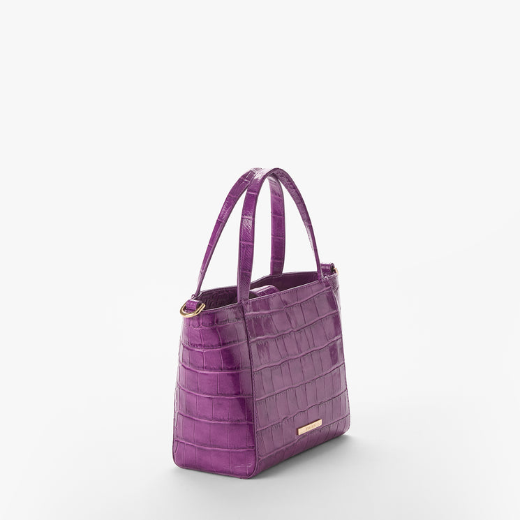 Purple Alba Small Mona Tote Side View