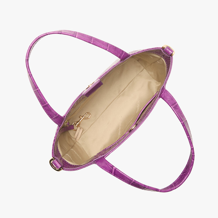 Purple Alba Small Mona Tote Open Top View
