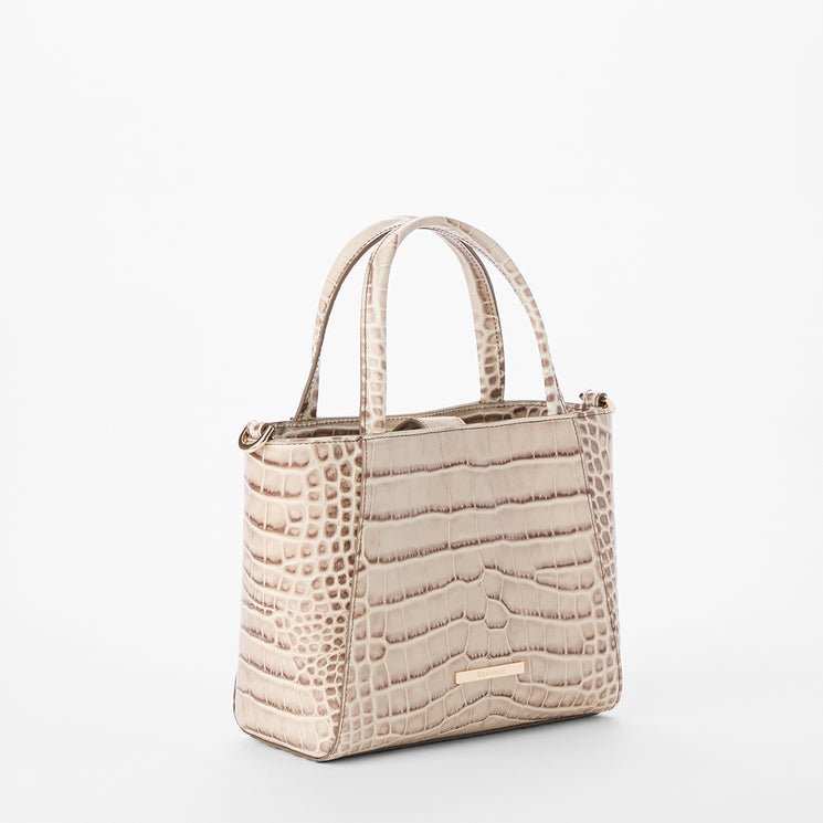 Warm Gray Alba Small Mona Tote Side View
