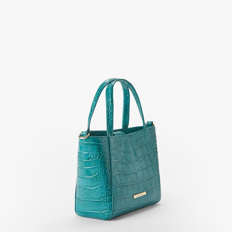 Turquoise Stone Alba Small Mona Tote Side View
