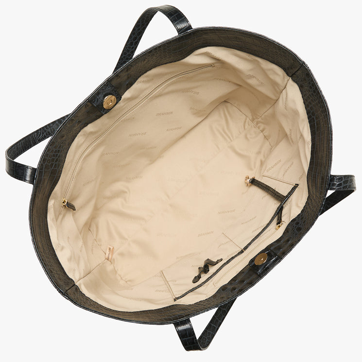 Black Samos All Day Tote Open Top View