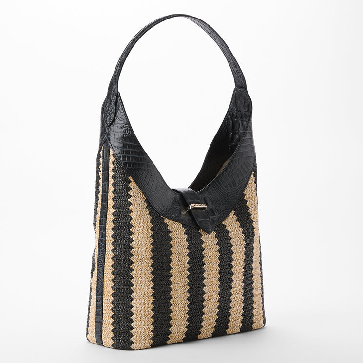 Black Samos	Gwynne Shoulder Bag Side View