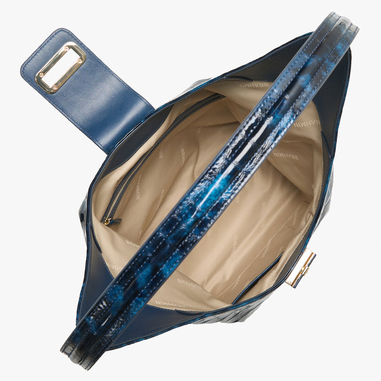 Ultramarine Nile Gwynne Shoulder Bag Open Top View