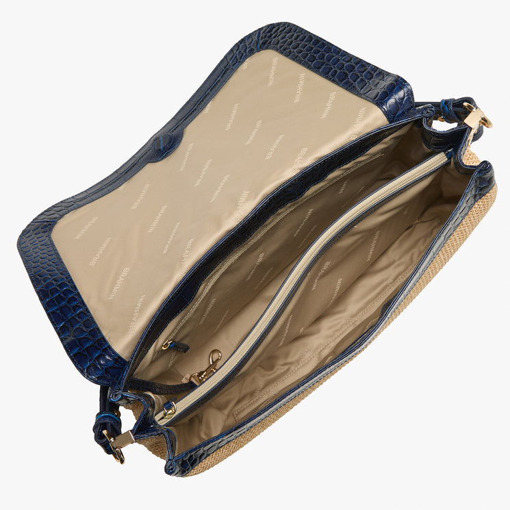 Navy Windswept Jolene Shoulder Bag Open Top View