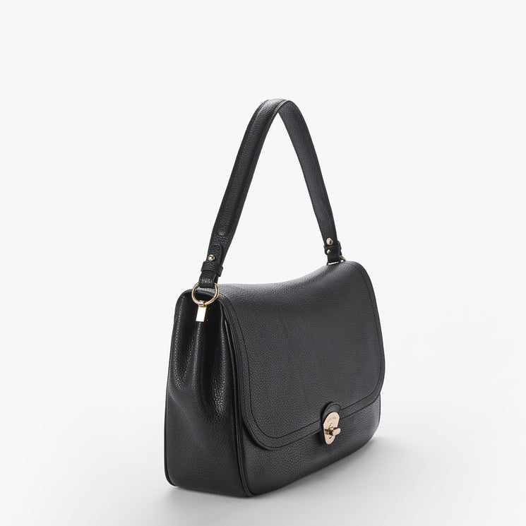 Black Basel Jolene Shoulder Bag Side View