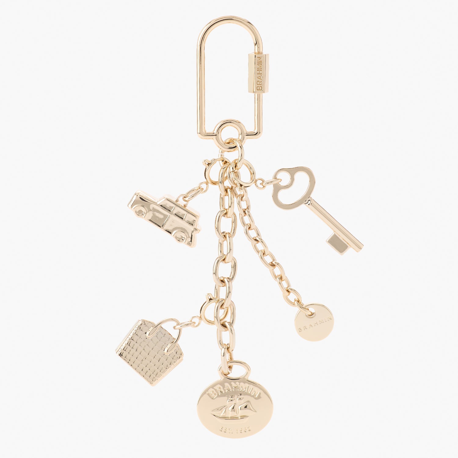 Duxbury 3D | Light Gold Charm | BRAHMIN