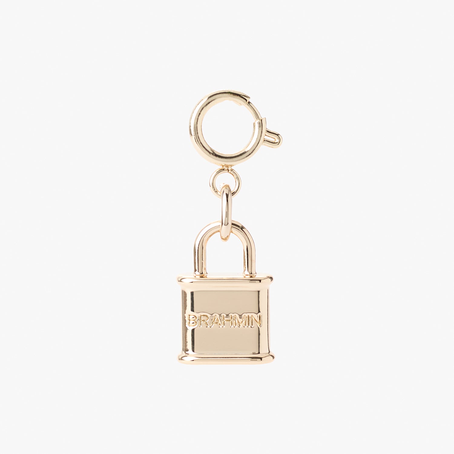 1982 Padlock | Light Gold Charm | BRAHMIN