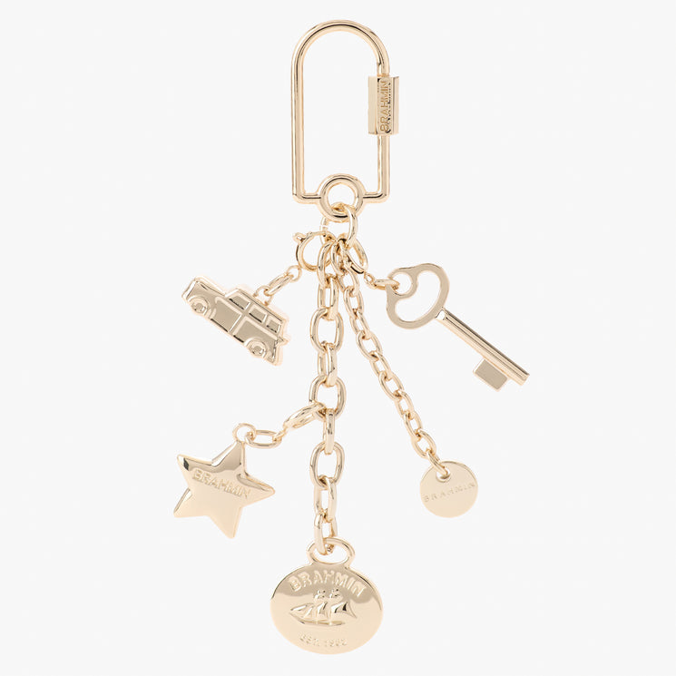 Light Gold Charms Small Star Cluster Charm View 