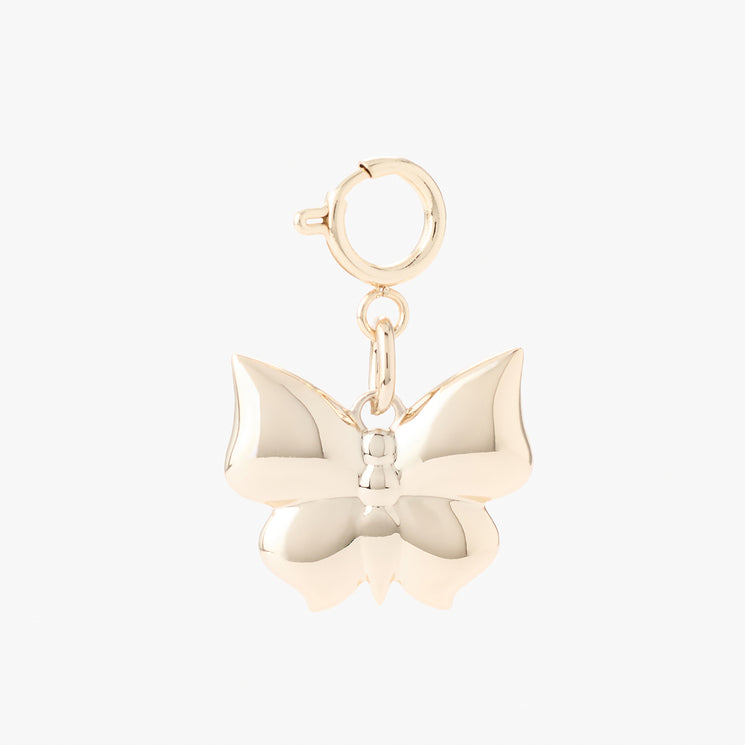 Light Gold Charms Butterfly Front View 