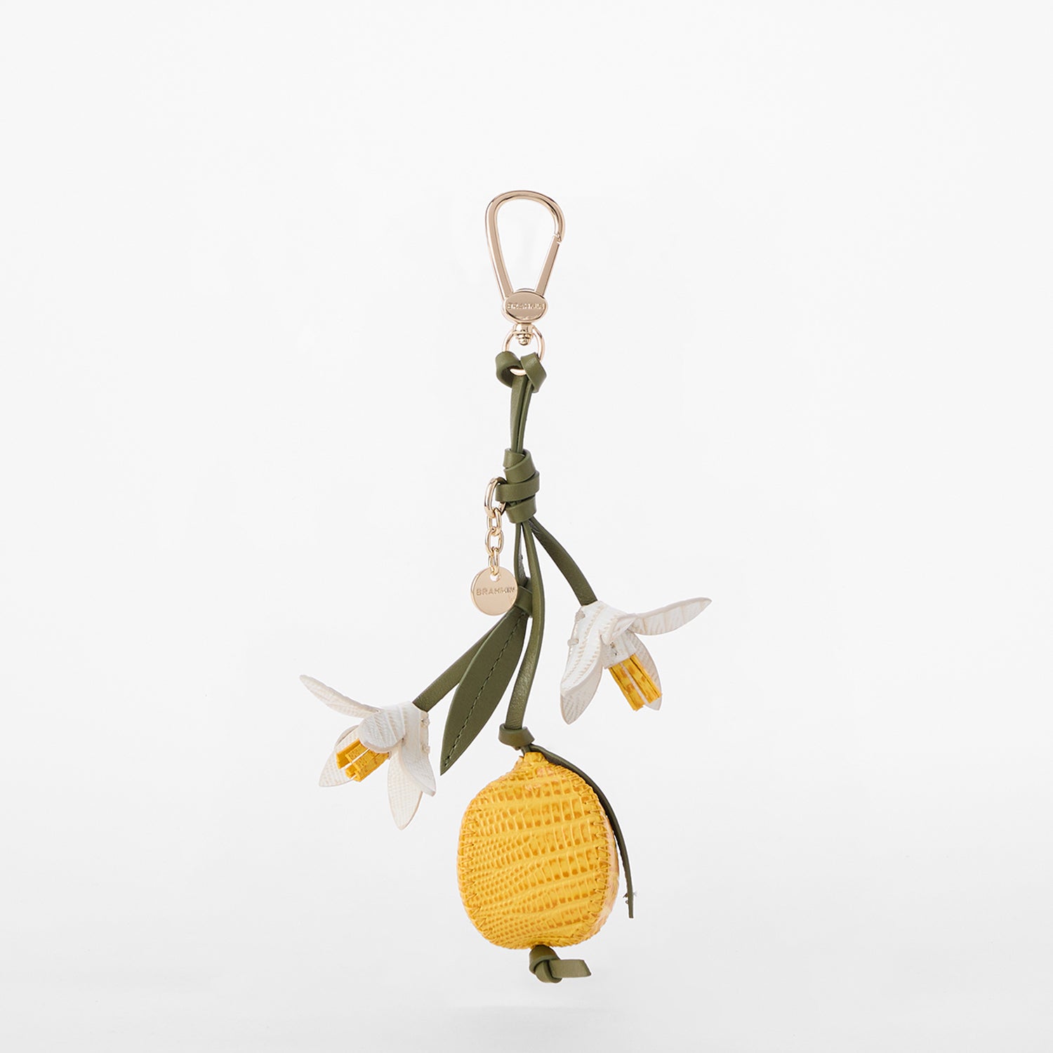 Lemon Leather Hangoff | Lemon Charms | BRAHMIN