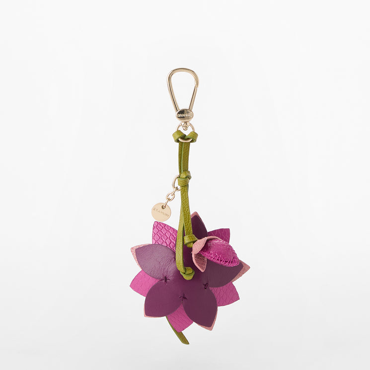 Island Petal Charms Lotus Leather Hangoff Back View