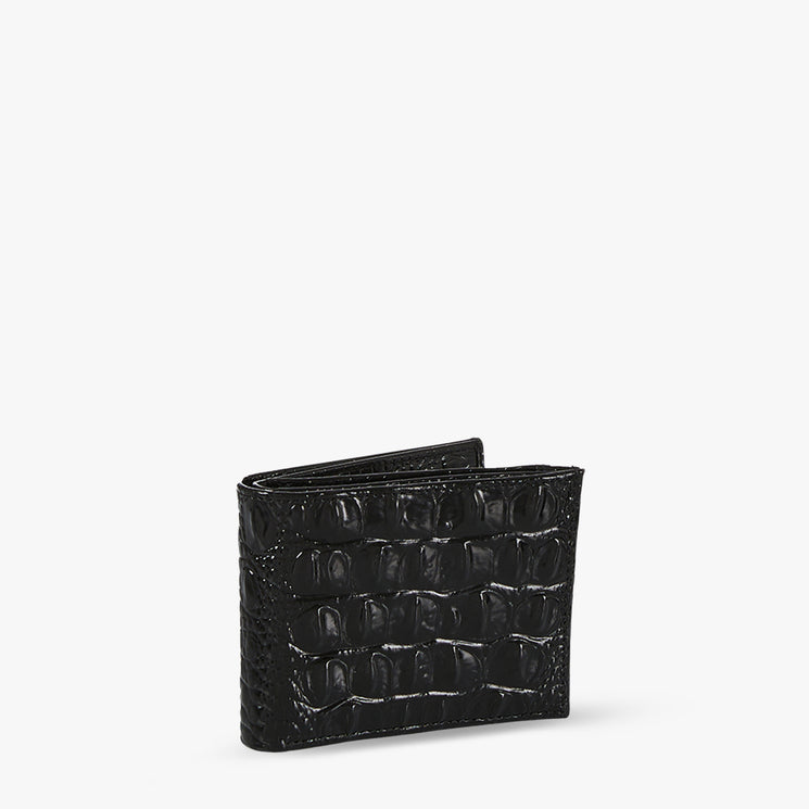 Bifold Wallet Black Melbourne Side View